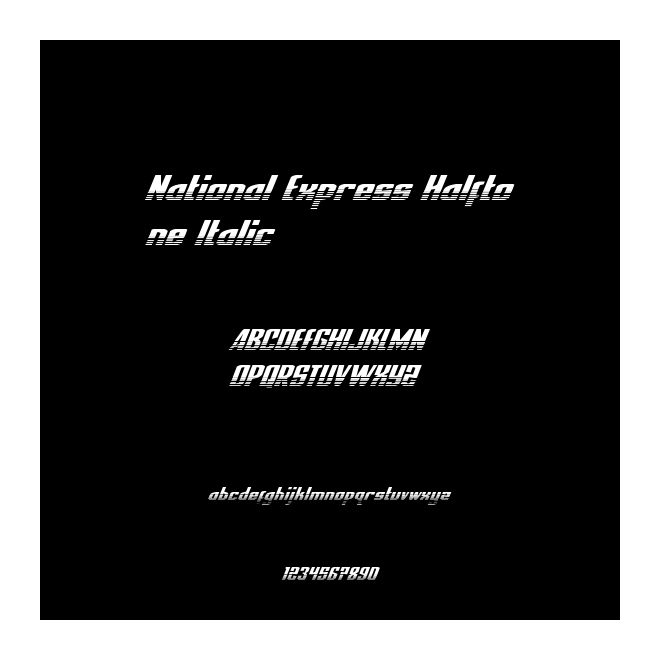 National Express Halftone Italic