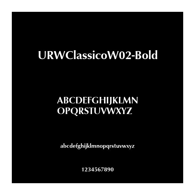URWClassicoW02-Bold
