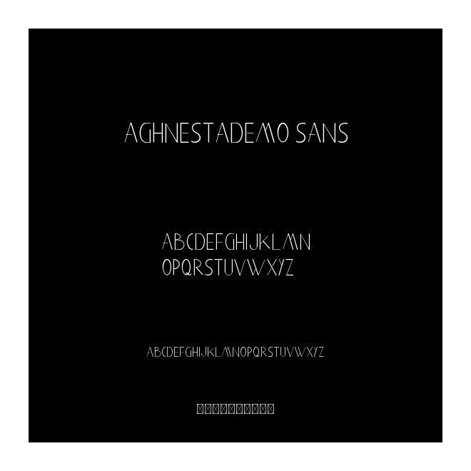 Aghnestademo Sans