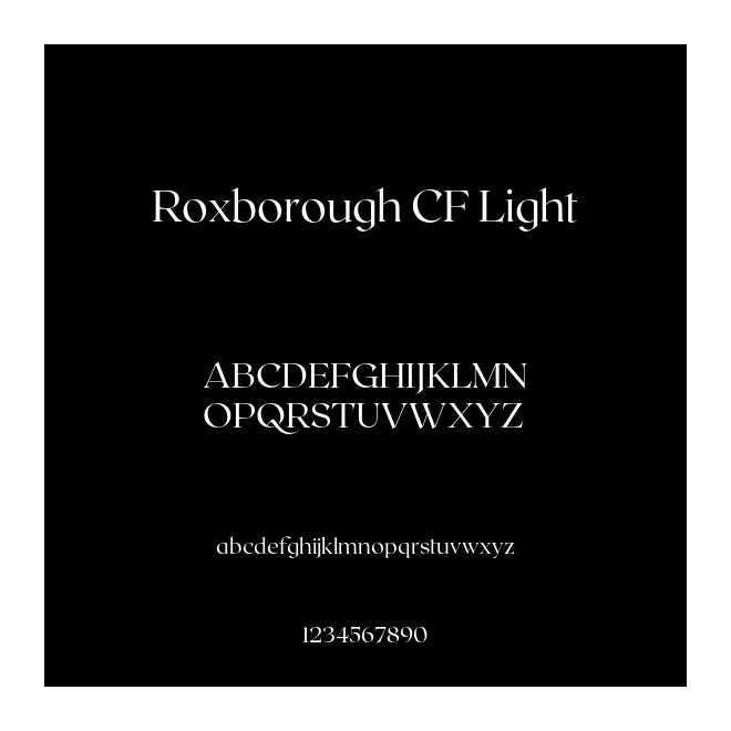 Roxborough CF Light