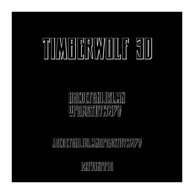 Timberwolf 3D字体免费下载和在线预览-印图网