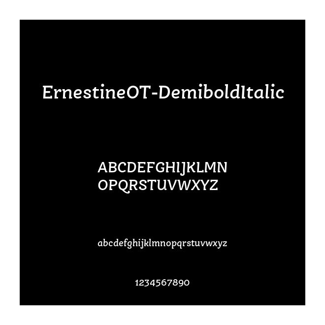 ErnestineOT-DemiboldItalic