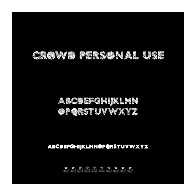 CROWD PERSONAL USE