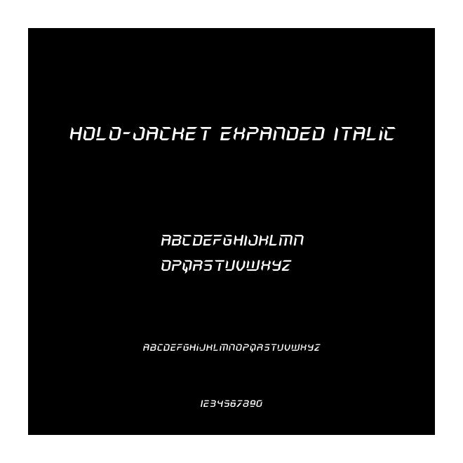 Holo-Jacket Expanded Italic