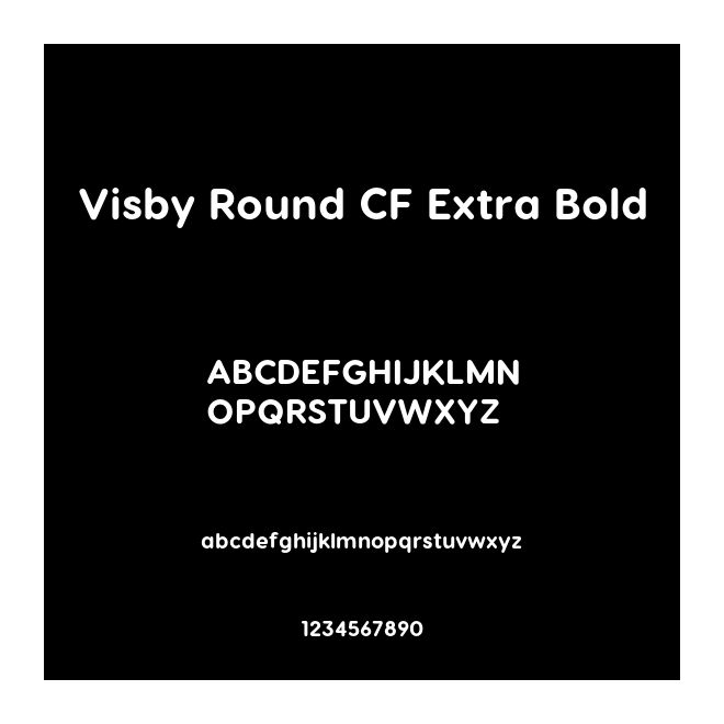 Visby Round CF Extra Bold