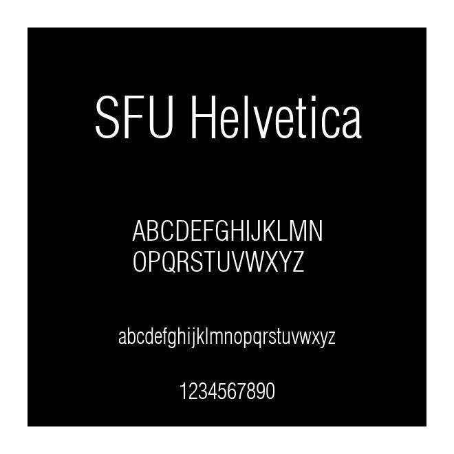 SFU Helvetica