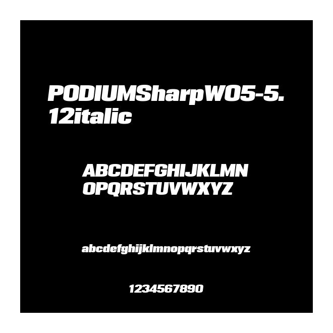 PODIUMSharpW05-5.12italic