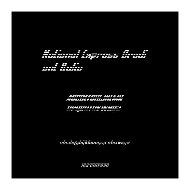 National Express Gradient Italic