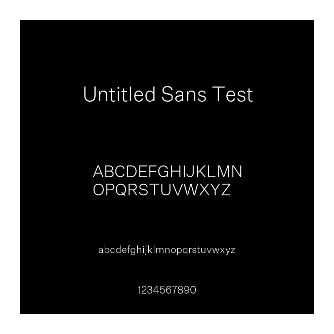 Untitled Sans Test