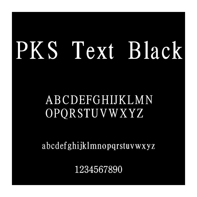 PKS Text Black