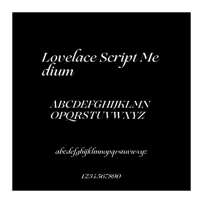 Lovelace Script Medium