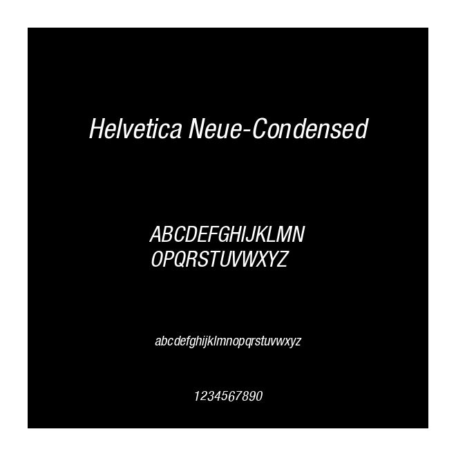 Helvetica Neue-Condensed