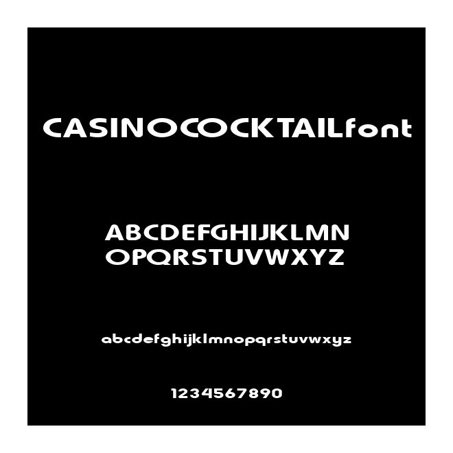 CASINOCOCKTAILfont