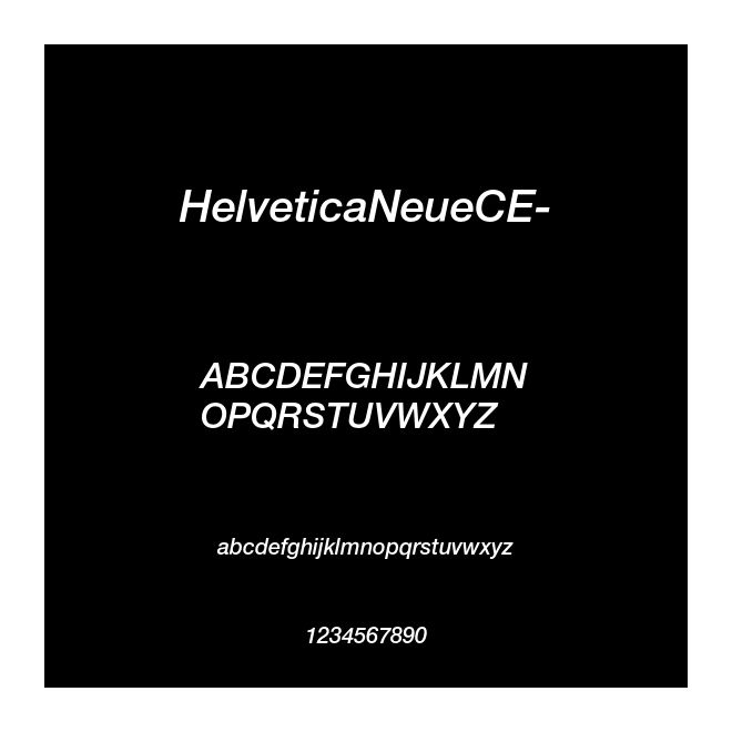 HelveticaNeueCE-