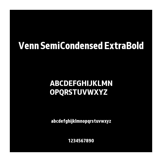 Venn SemiCondensed ExtraBold