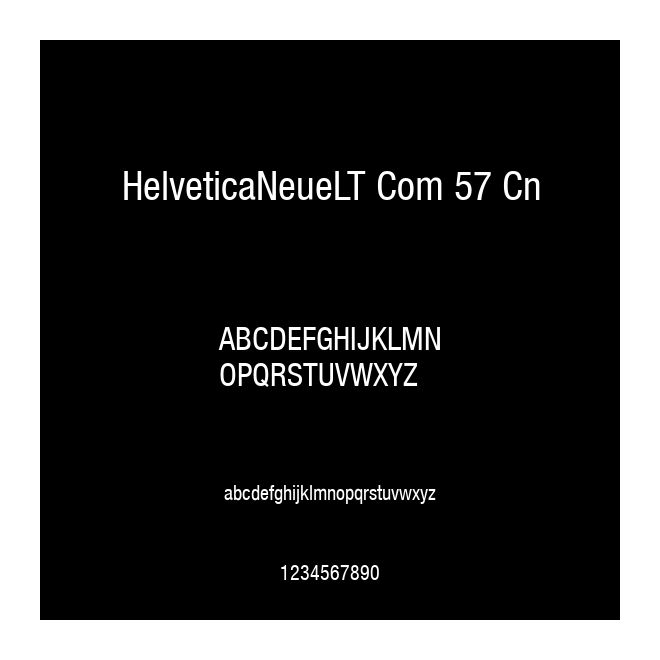 HelveticaNeueLT Com 57 Cn