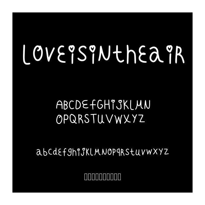 Loveisintheair