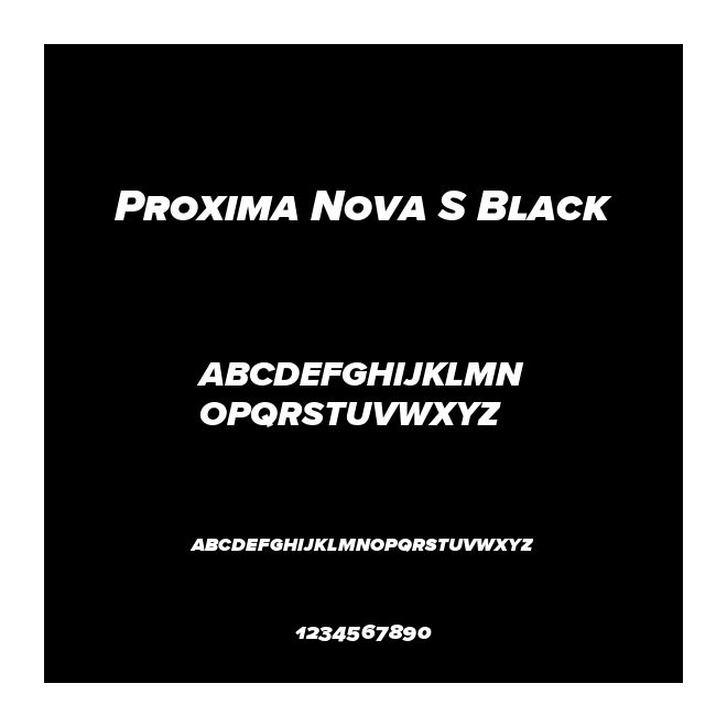 Proxima Nova S Black