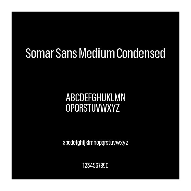 Somar Sans Medium Condensed