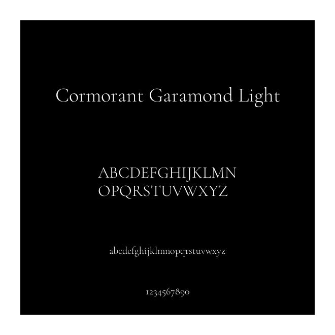 Cormorant Garamond Light