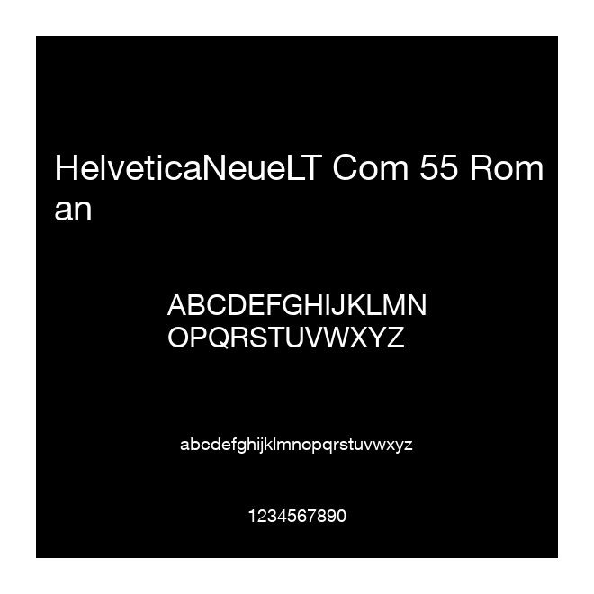 HelveticaNeueLT Com 55 Roman