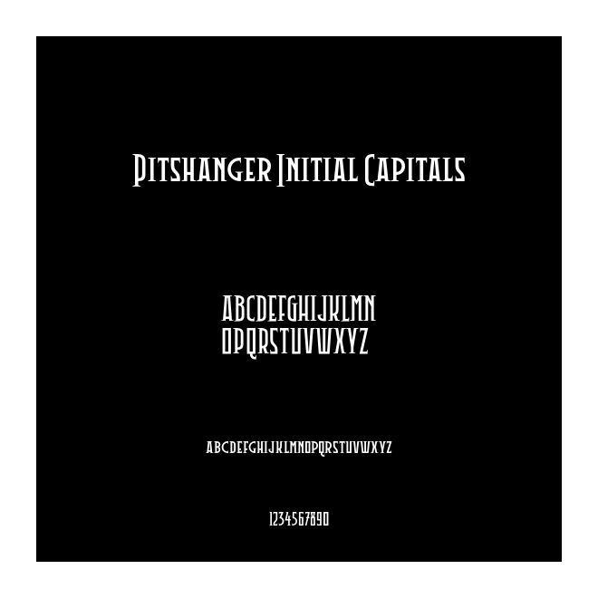 Pitshanger Initial Capitals