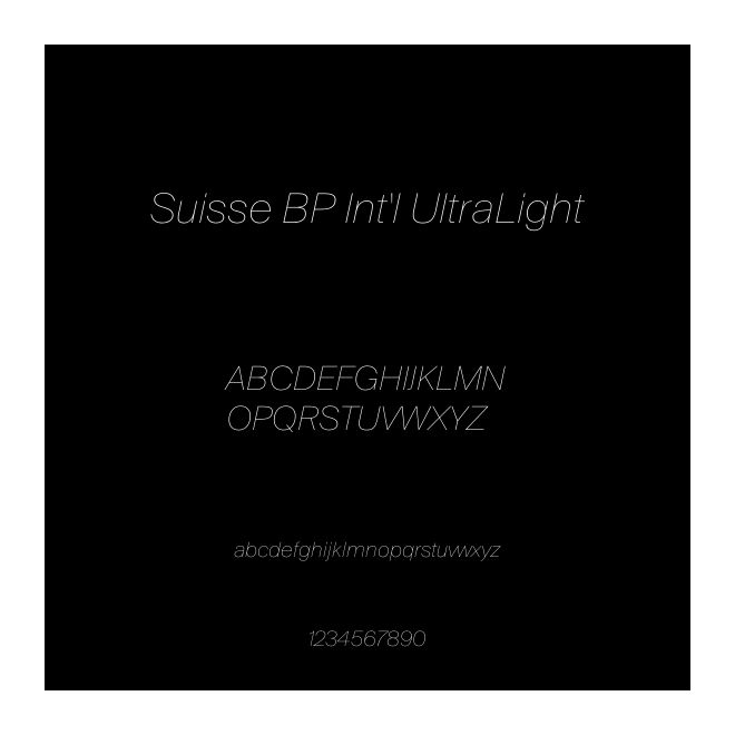 Suisse BP Int'l UltraLight