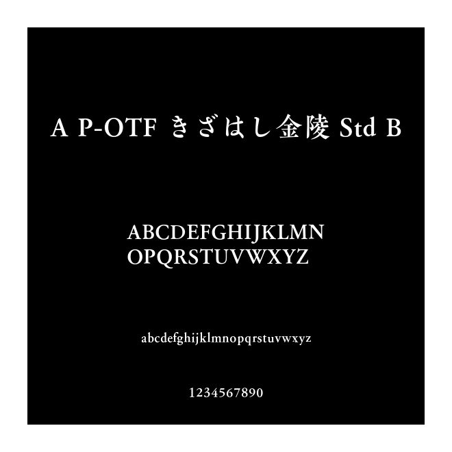 A P-OTF きざはし金陵 Std B
