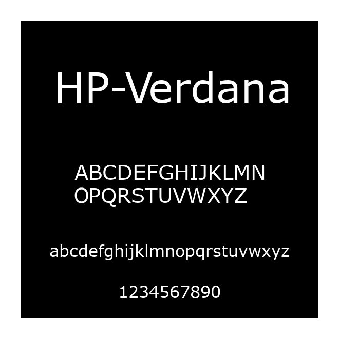 HP-Verdana