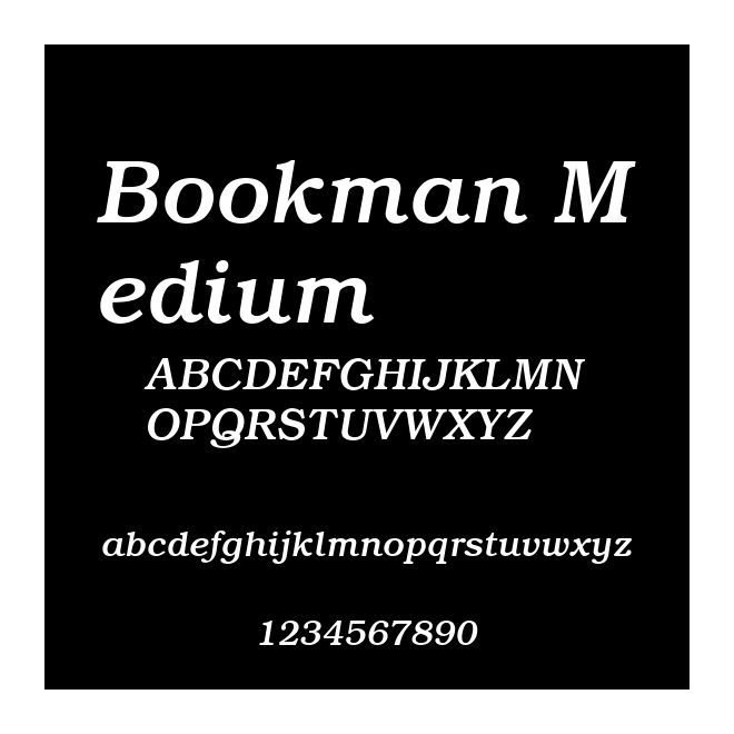 Bookman Medium