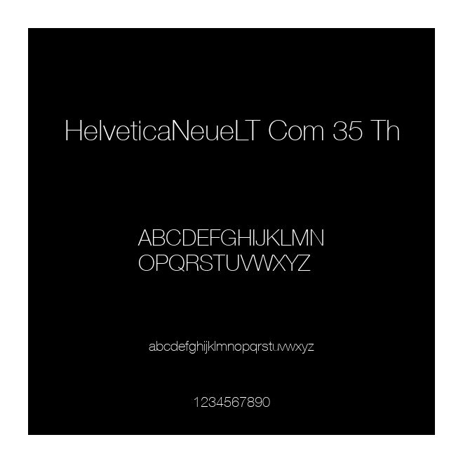 HelveticaNeueLT Com 35 Th