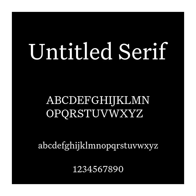 Untitled Serif