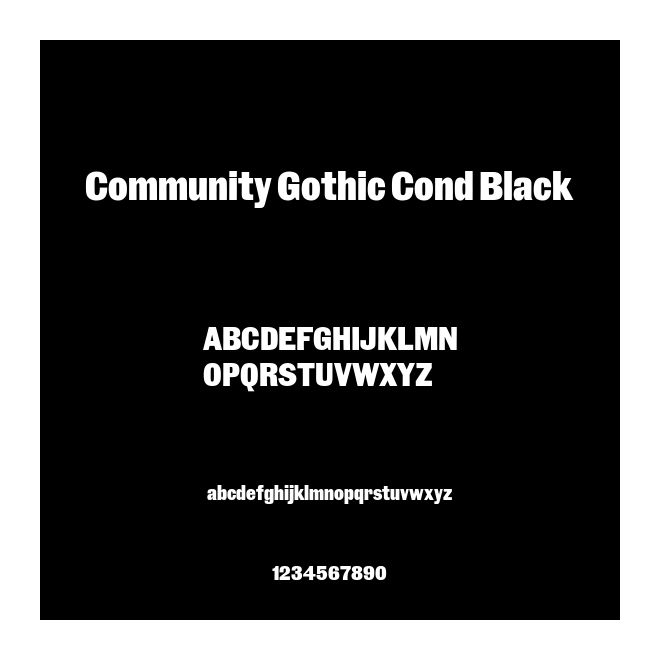 Community Gothic Cond Black