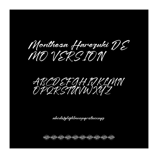 Monthesa Harezuki DEMO VERSION