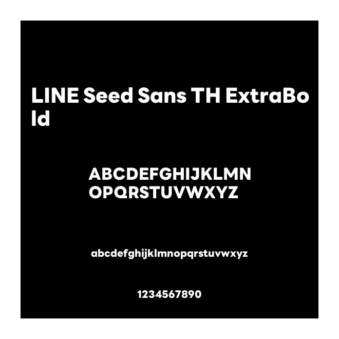 LINE Seed Sans TH ExtraBold