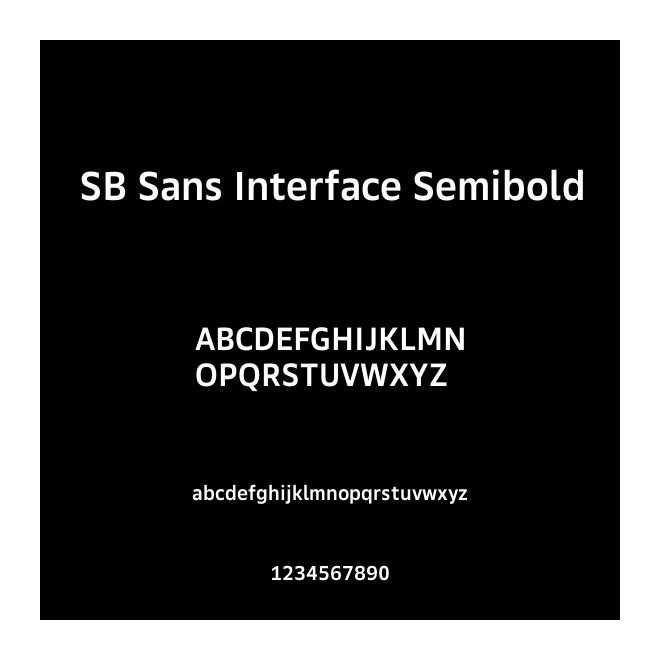 SB Sans Interface Semibold