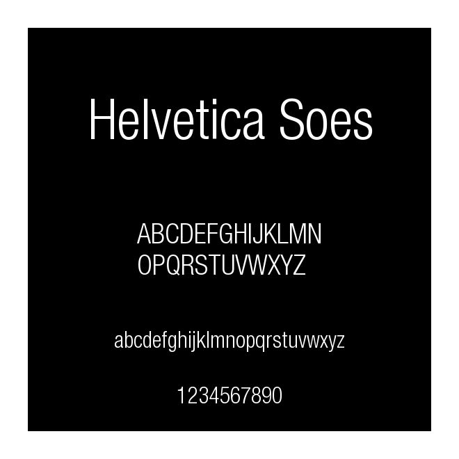 Helvetica Soes