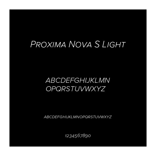 Proxima Nova S Light