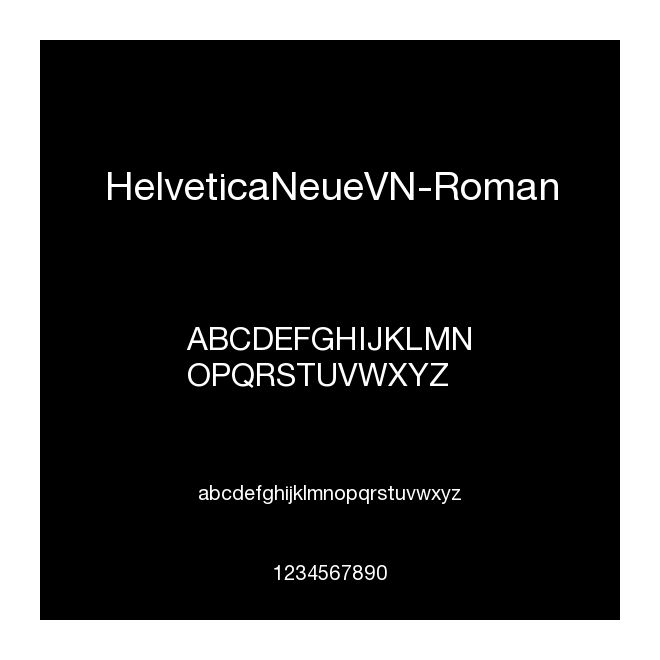 HelveticaNeueVN-Roman