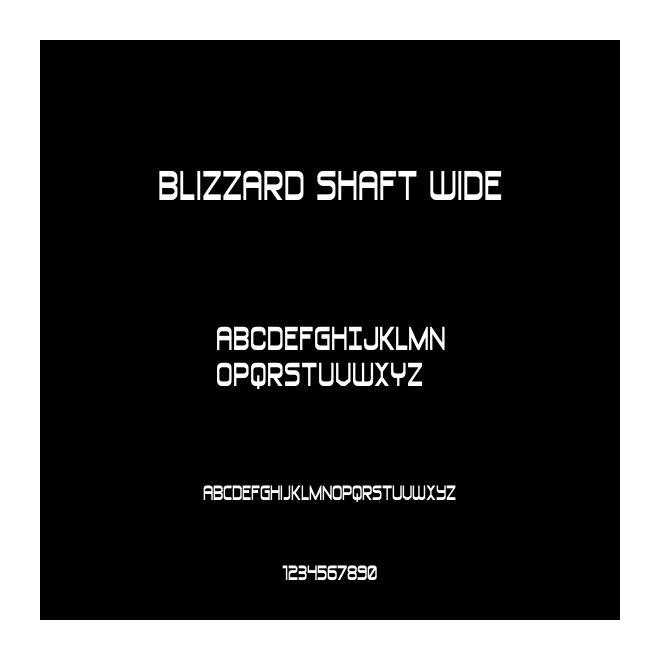 Blizzard Shaft Wide