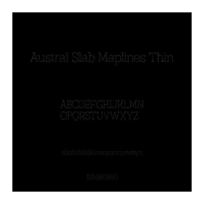 Austral Slab Maplines Thin