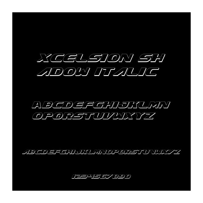 Xcelsion Shadow Italic
