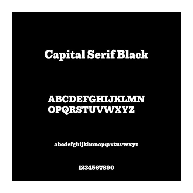 Capital Serif Black