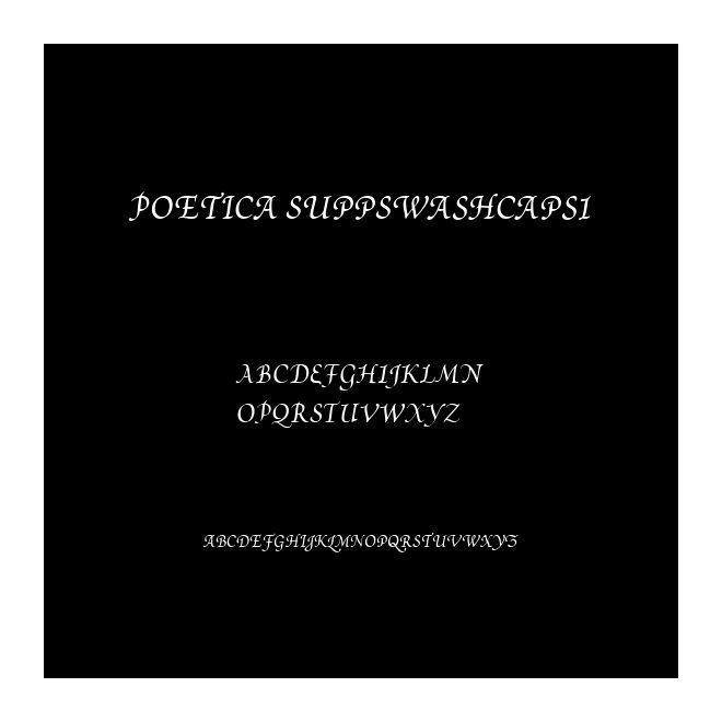 Poetica SuppSwashCapsI