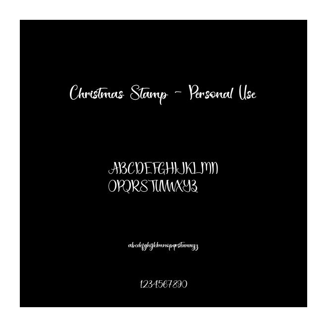 Christmas Stamp - Personal Use