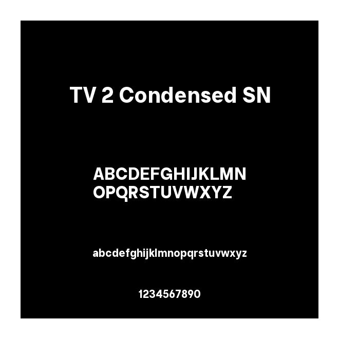 TV 2 Condensed SN