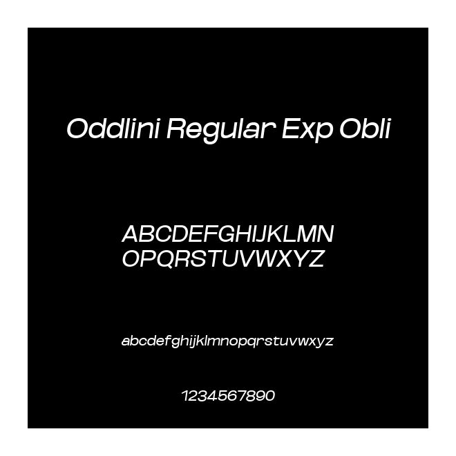 Oddlini Regular Exp Obli