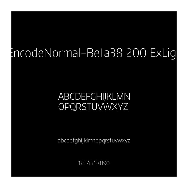 EncodeNormal-Beta38 200 ExLight