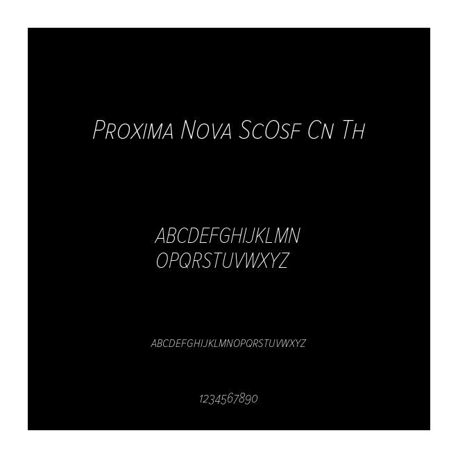 Proxima Nova ScOsf Cn Th