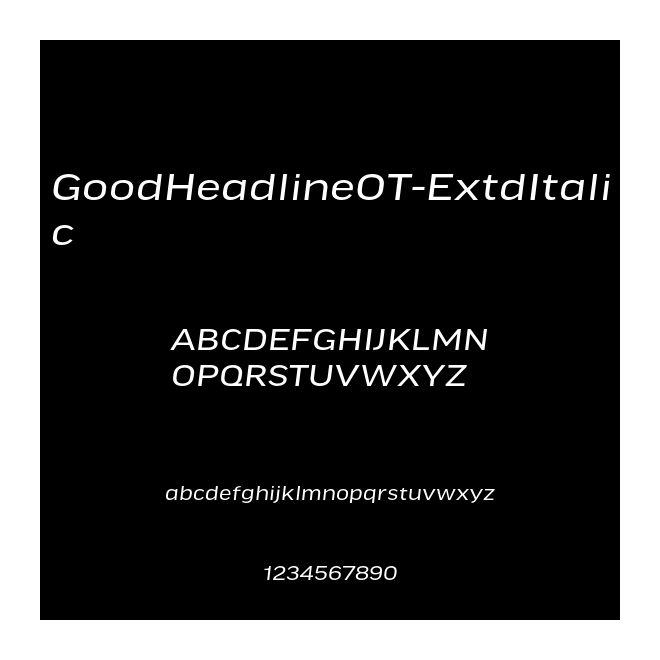 GoodHeadlineOT-ExtdItalic
